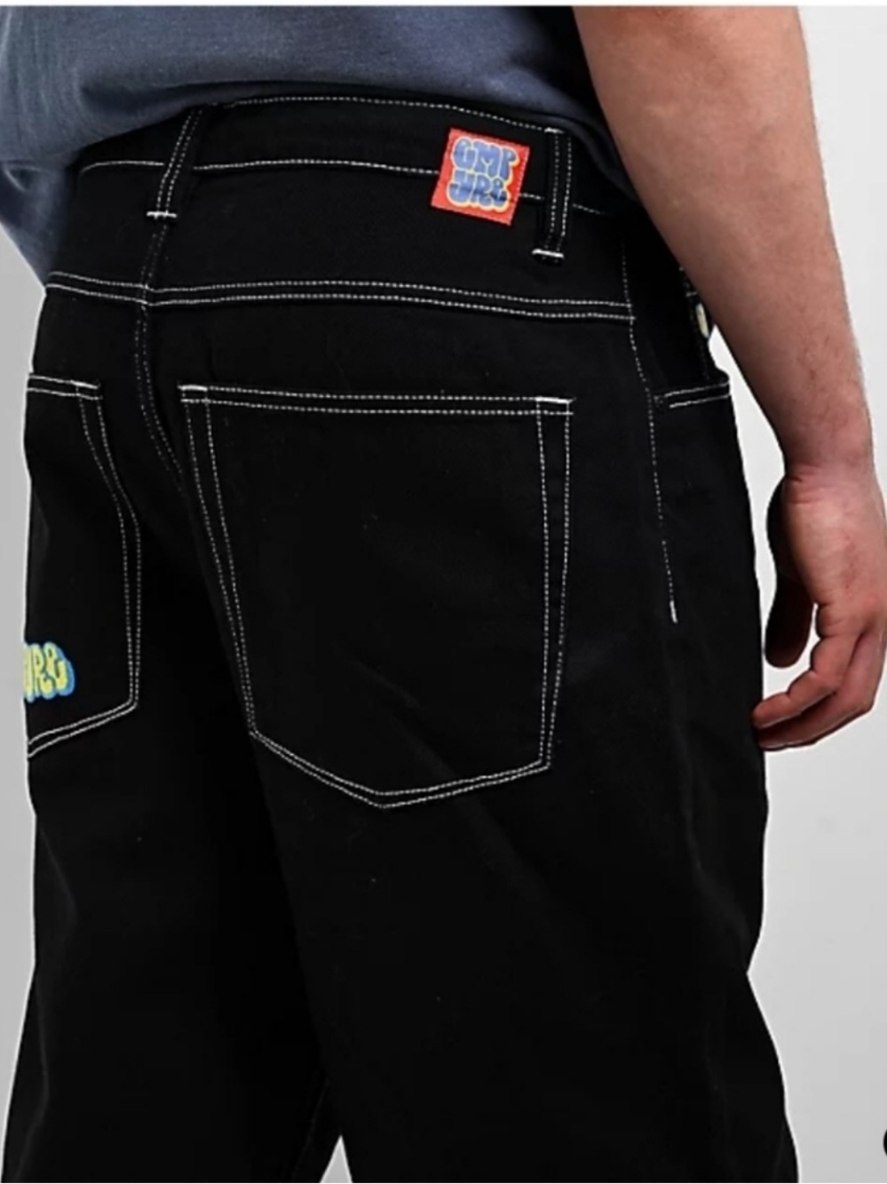Empyre Ultra Loose Fit
Embroidered Black Skate Jeans Size 32 - Picture 3 of 12
